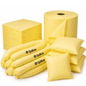 Spilltek chemical absorbents pads socks pillow cushions rolls
