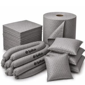 Spilltek general purpose maintenance absorbents pads socks pillow cushions rolls