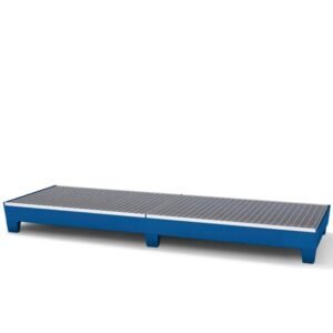 Classic-Line 4 drum in-line steel spill pallet low profile