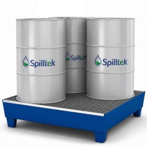 Classic-Line 4 drum steel spill pallet low profile