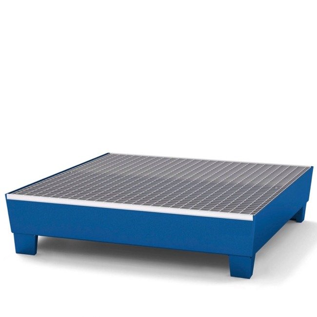 Classic-Line 4 drum steel spill pallet low profile