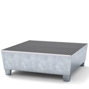 Hazstor Classic 4 drum galvanised spill pallet high capacity