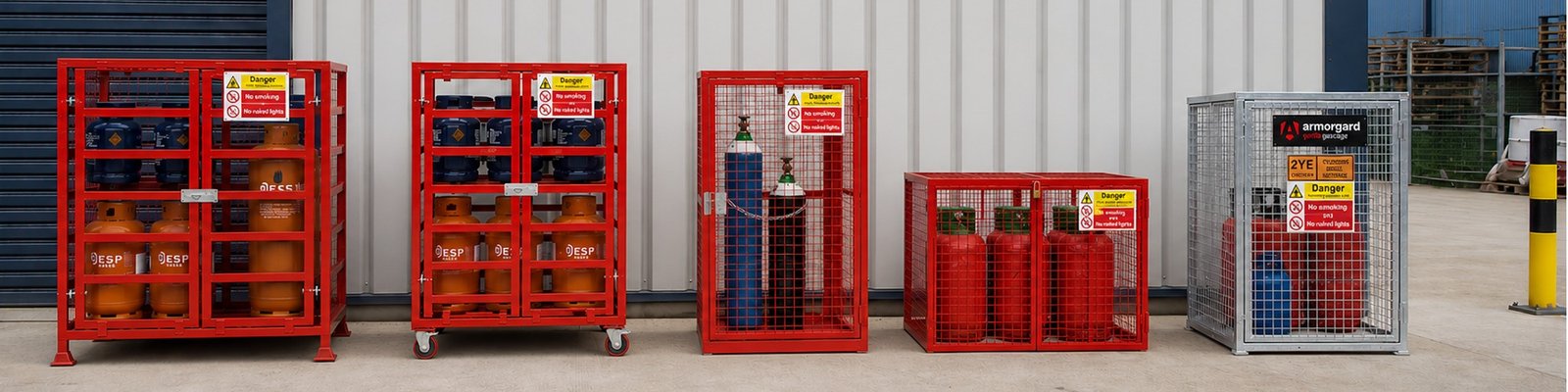 Gas bottle storage cages - hazstor gasafe, armorgard gorilla cage