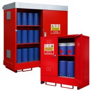 Hazstor external coshh stores. Armorgard Flamstors
