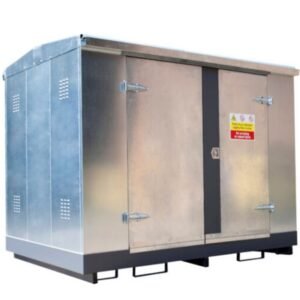 hazstor galvanised chemical coshh store gcs2 double door