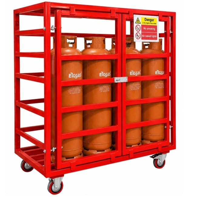 hazstor gasafe gs1 mobile gas bottle storage cage