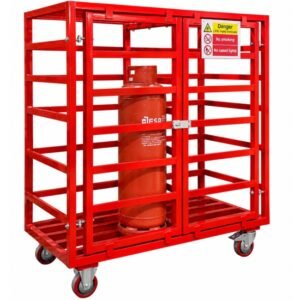 hazstor gasafe gs6 mobile gas bottle storage cage