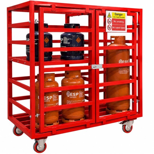 hazstor gasafe gs8 mobile gas bottle storage cage