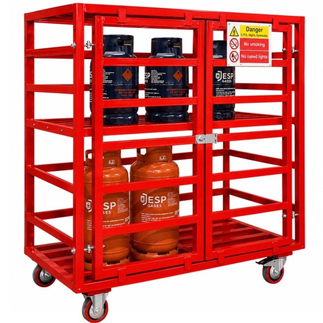 hazstor gasafe gs7 mobile gas bottle storage cage