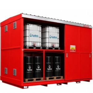 Hazstor dual purpose chemical store 16 ibc 64 drum