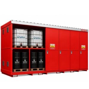 Hazstor dual purpose chemical store 24 ibc 96 drum