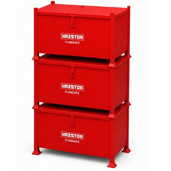 hazstor flamsafe fsc4 stacking chest for flammable and hazardous liquids