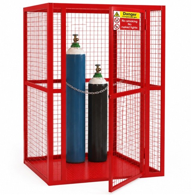 hazstor gasafe mesh gas bottle cage