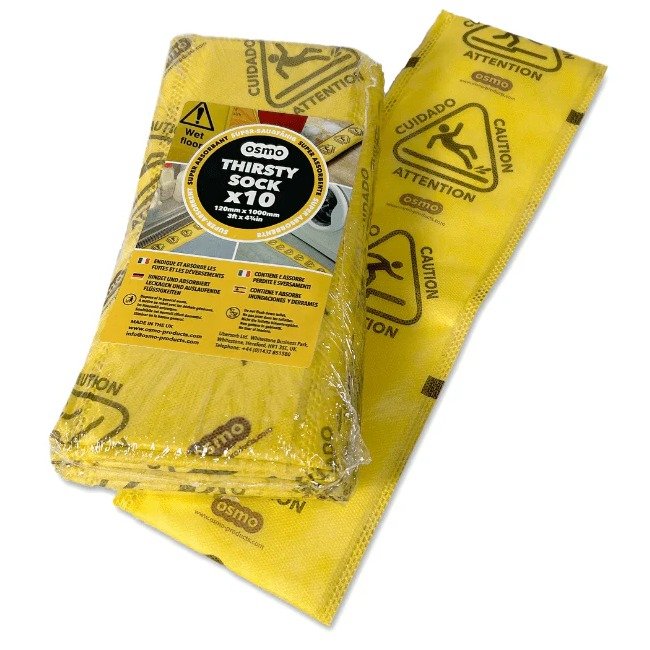 Osmo thirsty sock flood and leaf barrier
