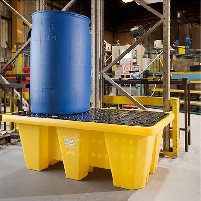 Hazstor 2 Drum Spill Pallet | Nestable - Image 2