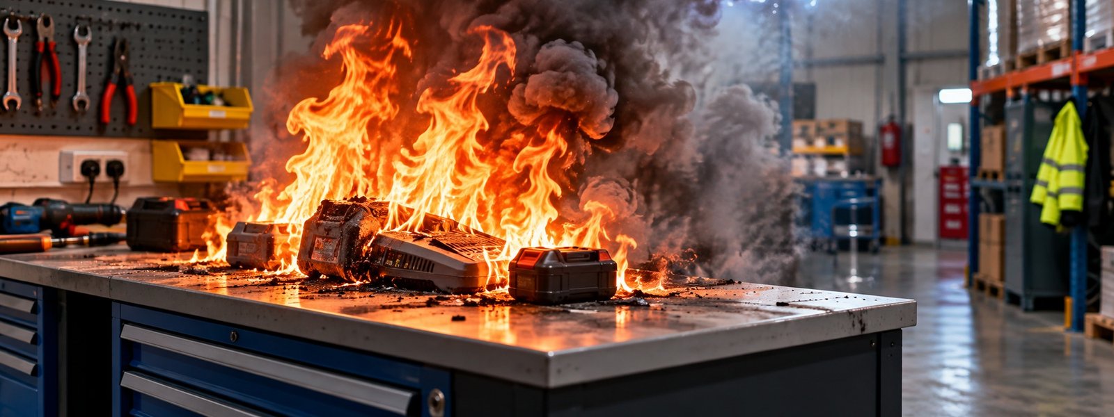 the dangers of charging litium-ion batteries on the workplace