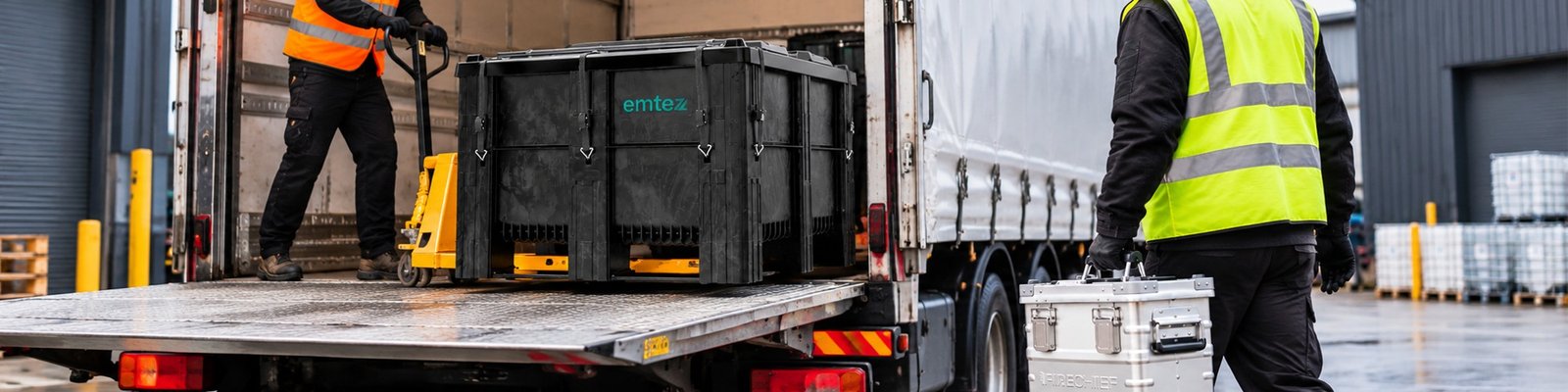 lithium battery transport pallets and cases