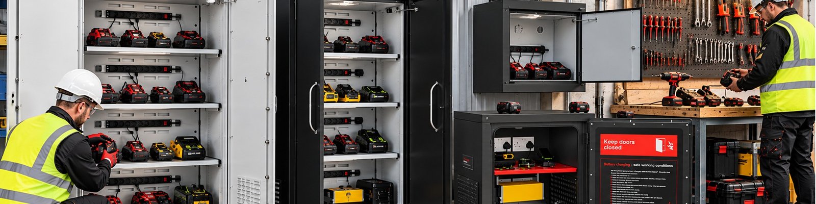 lithium-ion battery charging and storage cabinets