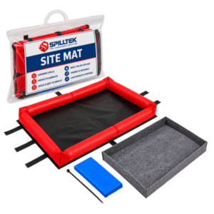Spilltek Site Mat small portable spill bund to contain oil and fluid spills from plant, equipment and machinery