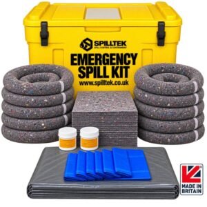 spilltek Evo recycled Eco friendly universal Spill Kits - 400Litre static Bin