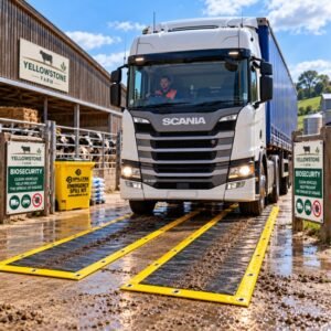 Spilltek Biosecurity HGV & Tractor Mat VirusTrapper mats for Farms, Abattoirs, Animal Feed Factories, Food Processing Companies, Leisure parks, National Trust properties