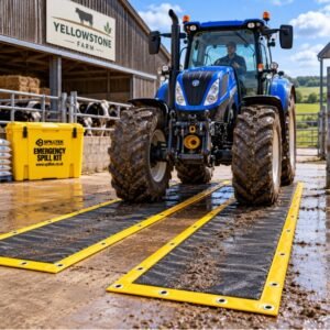 Spilltek Biosecurity HGV & Tractor Mat VirusTrapper mats for Farms, Abattoirs, Animal Feed Factories, Food Processing Companies, Leisure parks, National Trust properties